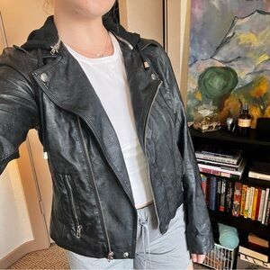 Women's Black Leather Jacket